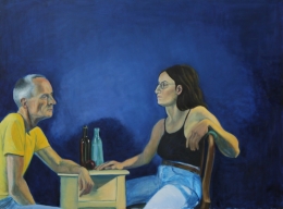 The Confession, oil on canvas, 30 inches x 40 inches