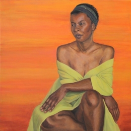 Morimda, oil on canvas, 30 inches x 30 inches