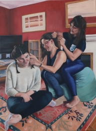 Sisters, oil on linen, 40 inches x 30 inches